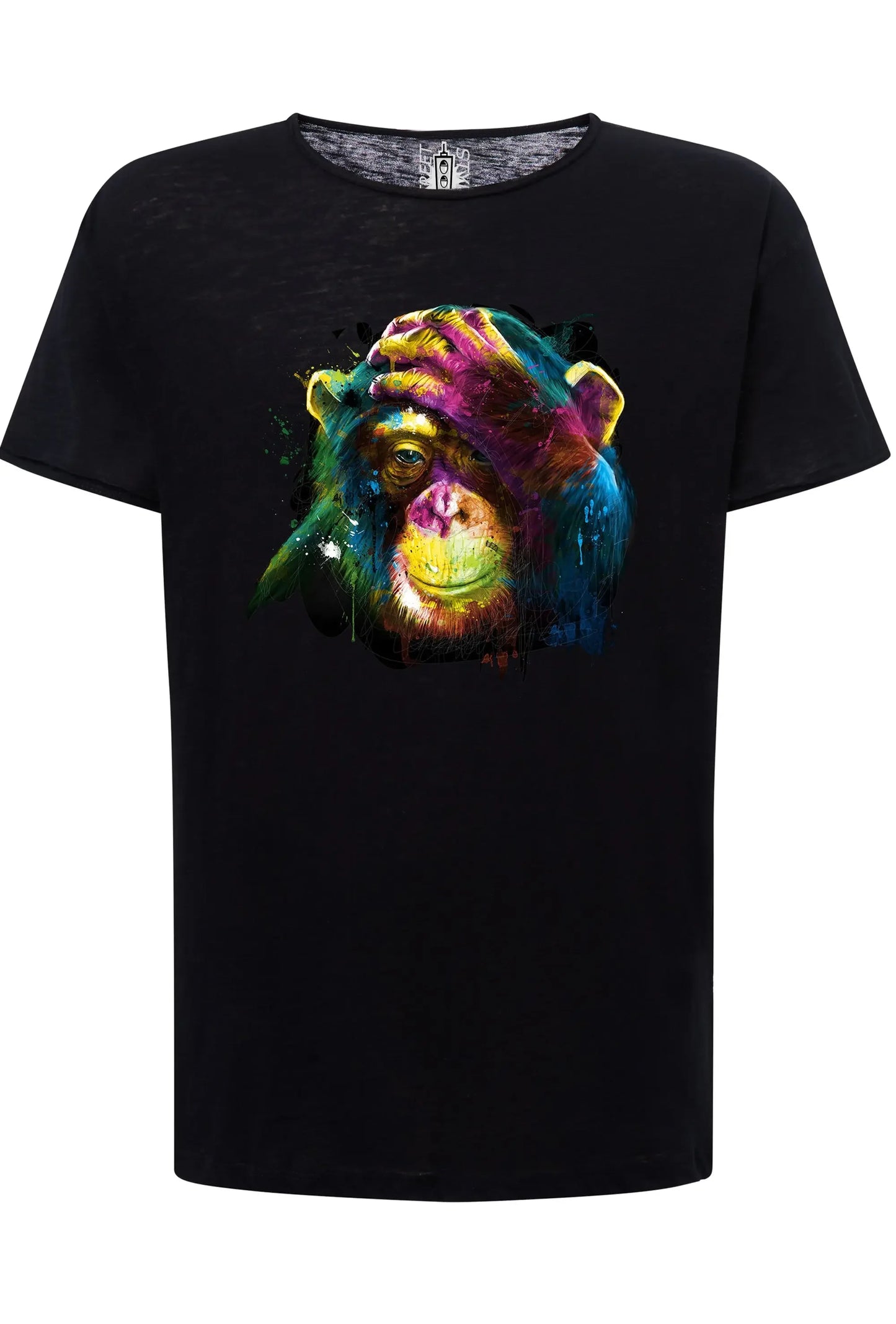 Monkey Color Stilizzato 18-20-30 T-shirt Urban Slub Men Uomo 100% Cotone Fiammato JK - STREET STYLE