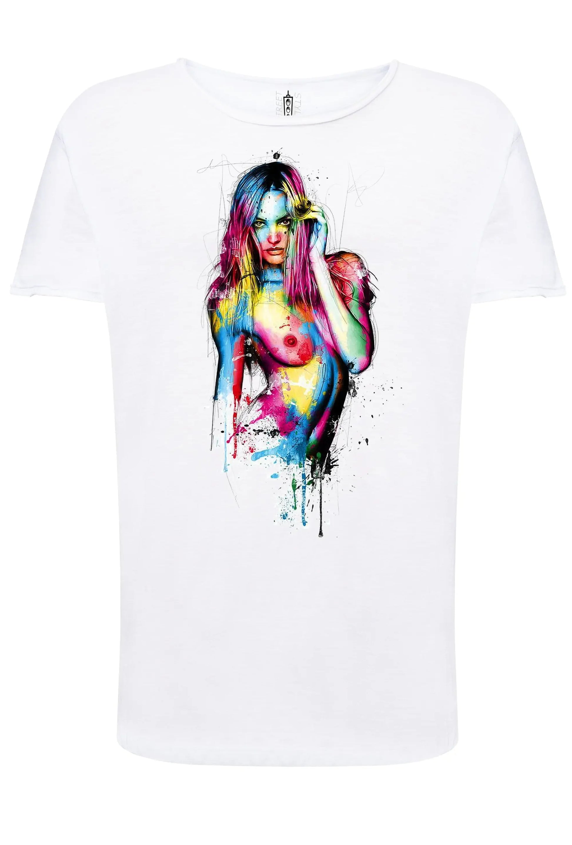 Mujeres Bonitas Color Stilizzato Sexy 18-20-42 T-shirt Urban Slub Men Uomo 100% Cotone Fiammato JK - STREET STYLE