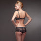 Semi-Sheer Lace Bra Lavinia Mystic Winter Black - STREET STYLE