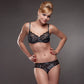 Semi-Sheer Lace Bra Lavinia Mystic Winter Black - STREET STYLE