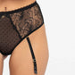 Sheer Mesh Polka Dot Tanga Garter Panty Nyks - STREET STYLE
