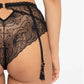 Sheer Mesh Polka Dot Tanga Garter Panty Nyks - STREET STYLE