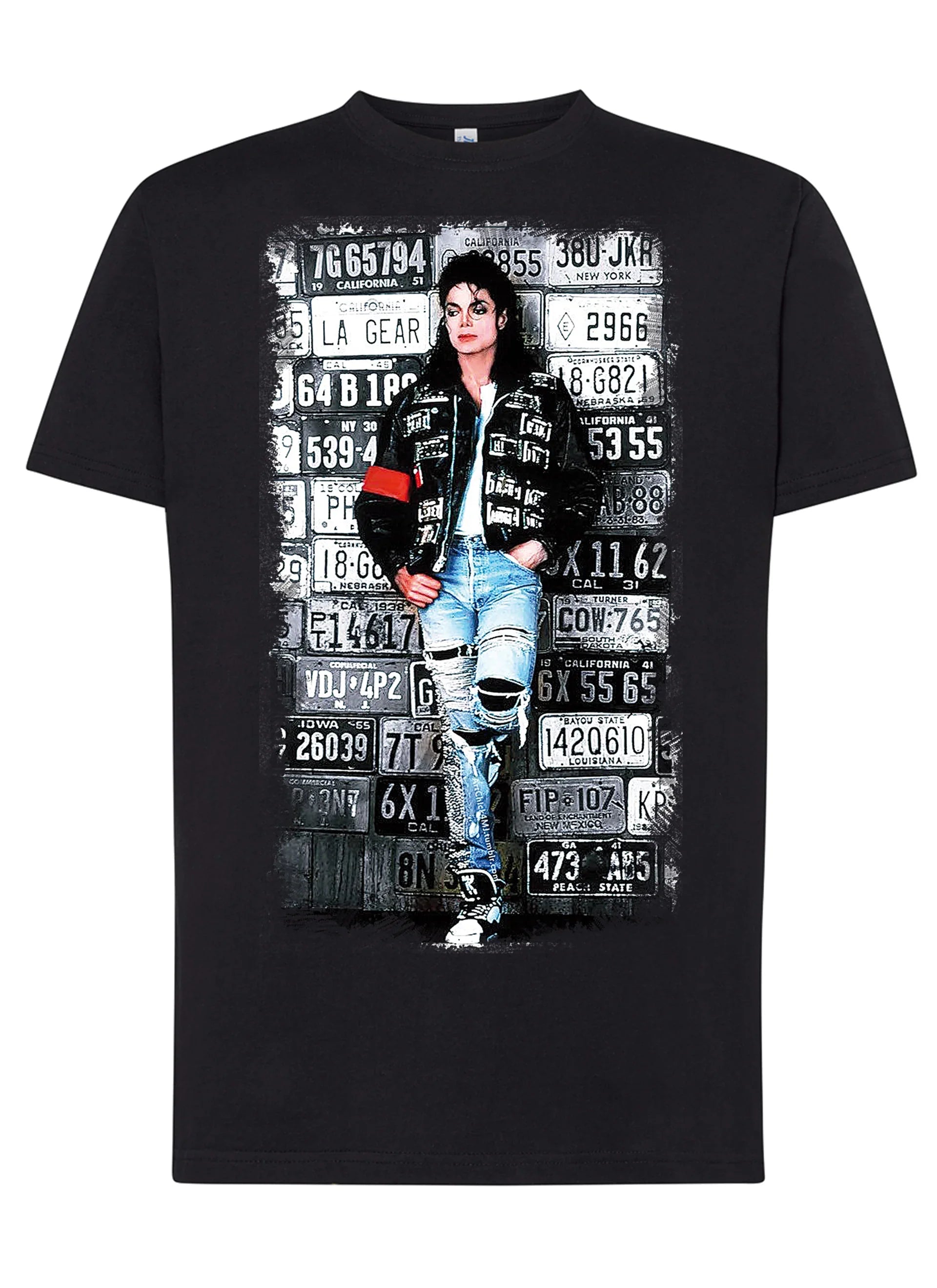 The Legend Michael Jackson Cantante Soggetto 18-20-49-2 T-shirt Urban Men Uomo 100% Cotone Pettinato JK - STREET STYLE