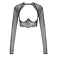 Sexy Fishnet Open Cup Top Obsessive Mibelia - STREET STYLE