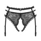 Sexy Open Crotch Lace Garter Panty Obsessive Pearlove - STREET STYLE