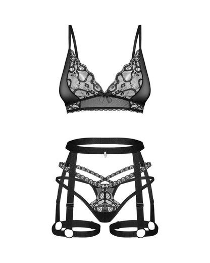 Bondage Inspired Lingerie Set Obsessive Blomentis - STREET STYLE