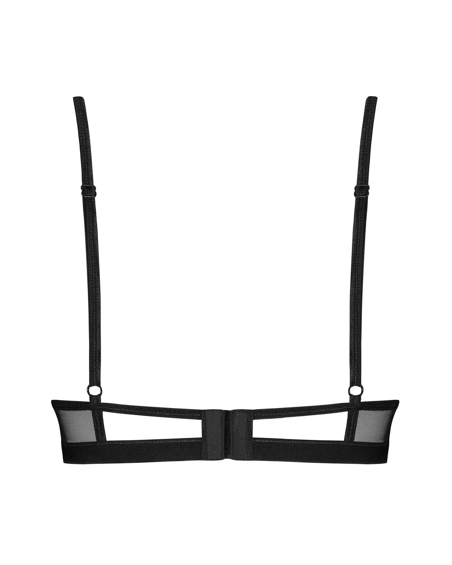 Sheer Lace Plunge Bra Donarella - STREET STYLE