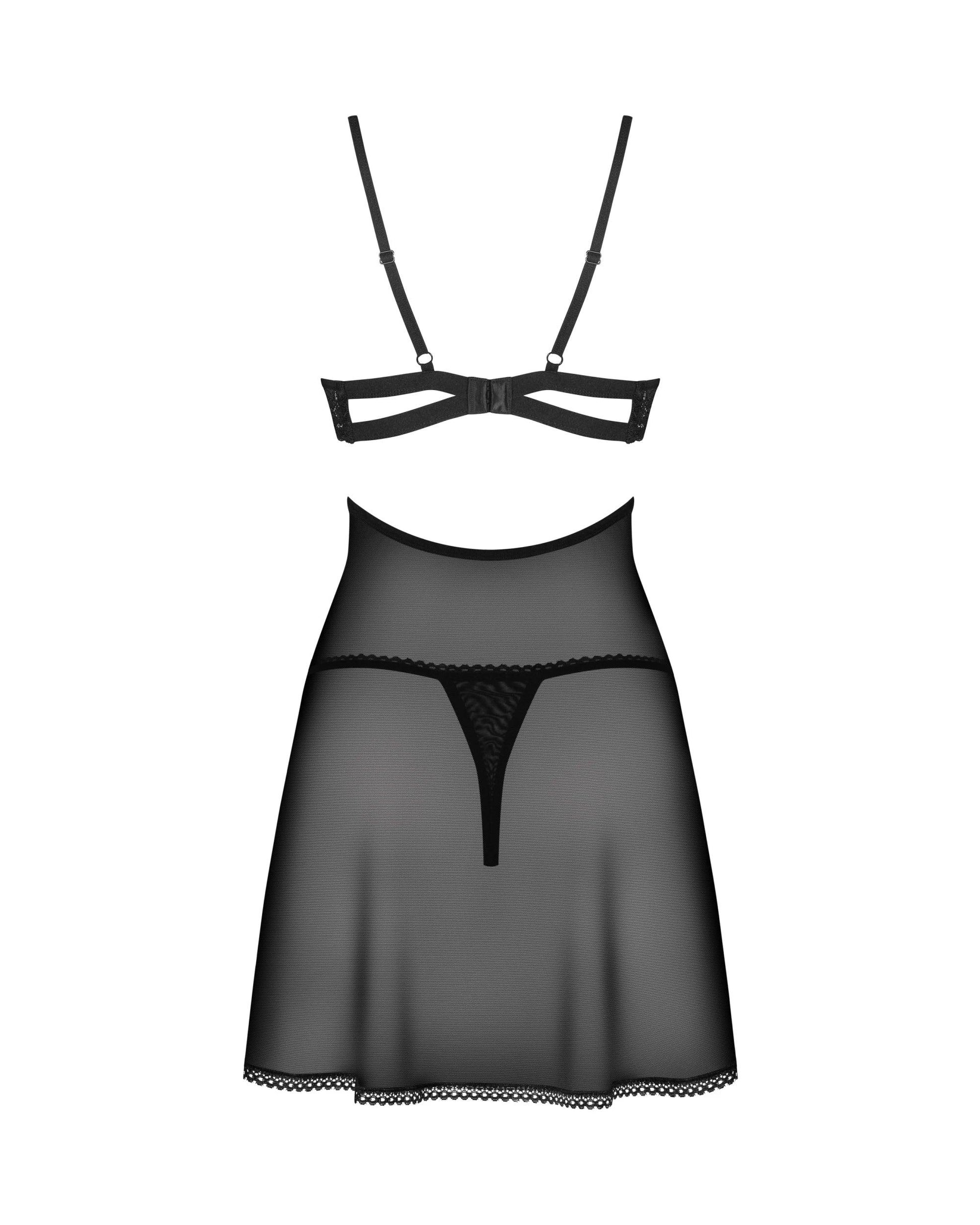 Sheer Lace Babydoll Set Obsessive Nutris - STREET STYLE