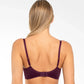Sheer Mesh Embroidered Full Figure Bra Perla Aubergine - STREET STYLE