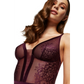 Sheer Lace Body Gorteks Porto Aubergine - STREET STYLE