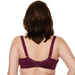 Sheer Mesh Balconette Bra Pamela Aubergine - STREET STYLE