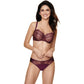 Semi Sheer Thong Panty Pamela Aubergine - STREET STYLE
