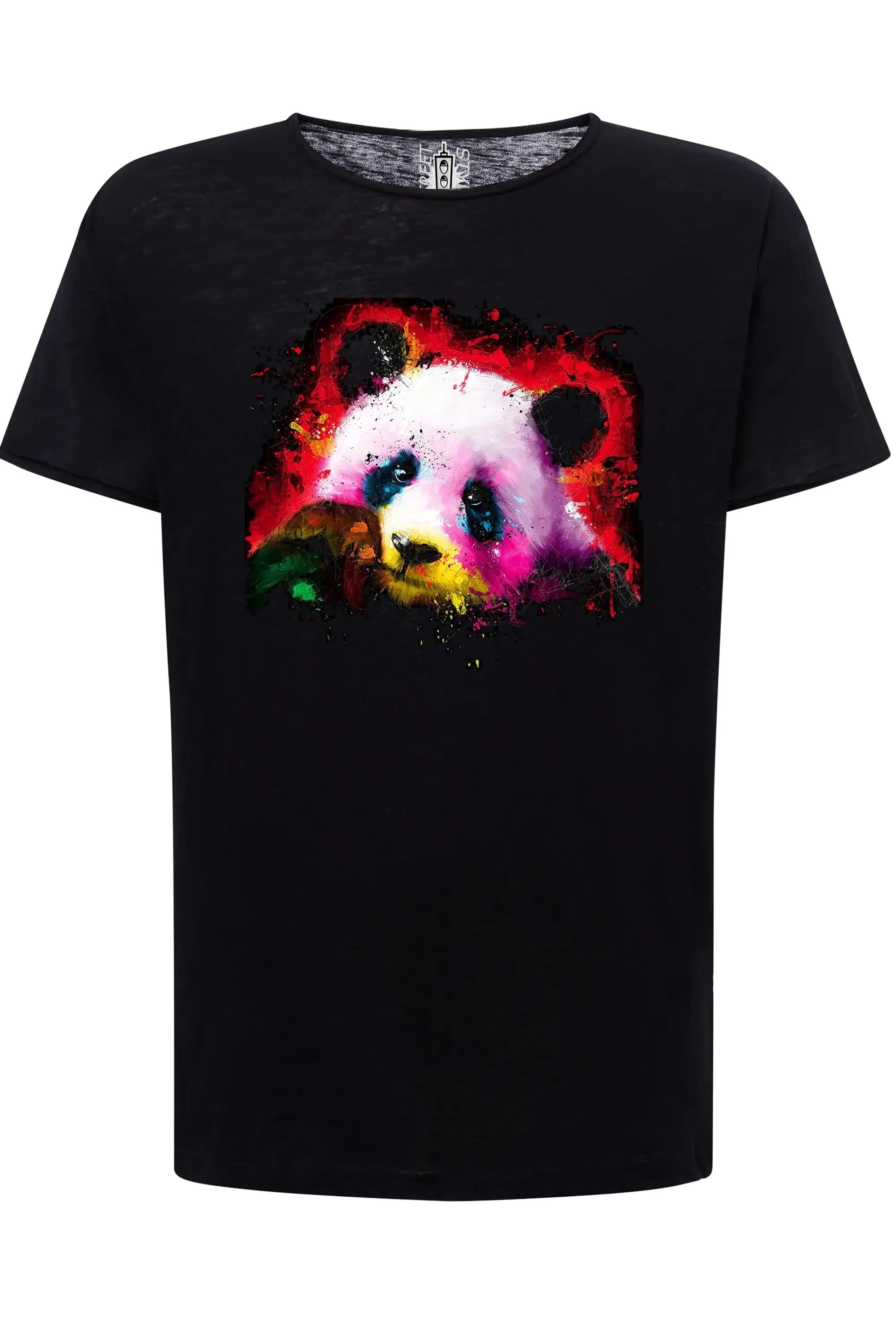 Panda Pop Color Stilizzato 18-20-32 T-shirt Urban Slub Men Uomo 100% Cotone Fiammato JK - STREET STYLE
