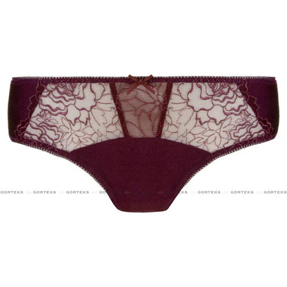 Semi Sheer Low Rise Bikini Panty Pamela Aubergine - STREET STYLE