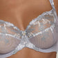 Sheer Mesh Lace 3-Part Cup Bra Pearl - STREET STYLE
