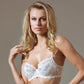 Lauma Pearly Shadow Semi Sheer Full Figure Polka Dot Lace Bra - STREET STYLE