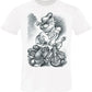Popeye motore screcc. Fumetti Cartoons 2075-3-2 T-Shirt Urban Men Uomo 100% Cotone Fiammato BS - STREET STYLE