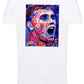 Portrait Griezmann Color Artistico Stilizzato 18-30-25 T-shirt Urban Slub Men Uomo 100% Cotone Fiammato JK - STREET STYLE
