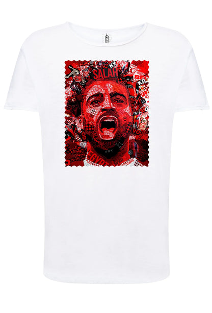 Portrait Salah Color Artistico Stilizzato 18-30-24 T-shirt Urban Slub Men Uomo 100% Cotone Fiammato JK - STREET STYLE