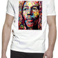 Potrait Bob Marley Color Artistico Stilizzato 18-30-12 T-shirt Urban Slub Men Uomo 100% Cotone Fiammato JK - STREET STYLE