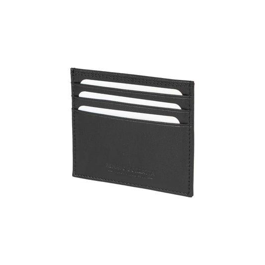 RB12016A | Credit Card Holder in Genuine Full Grain Leather, with Light Grain. Black Color. RFID Protection. Dimensions: 10 x 8 x 0.5 cm. Packaging: Gift Box Bottom/Lid - STREET STYLE