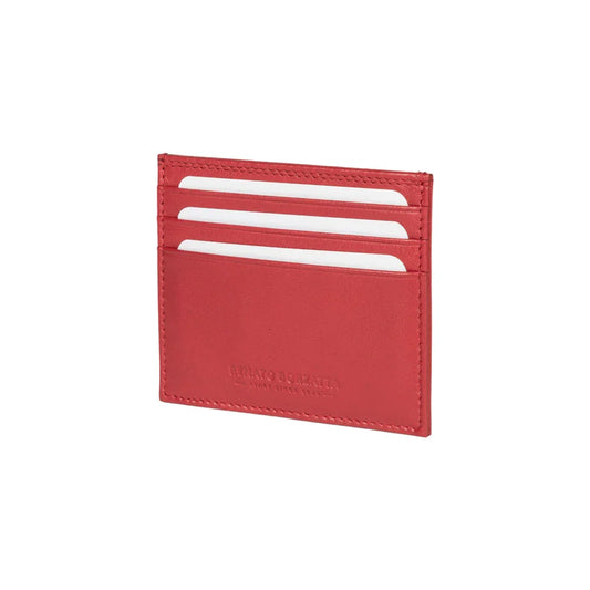 RB12016V | Porta Carte di Credito in Vera Pelle pieno fiore, con leggera grana. Colore Rosso. Protezione RFID. Dimensioni: cm 10 x 8 x 0,5. Confezione: Scatola regalo fondo/coperchio - STREET STYLE