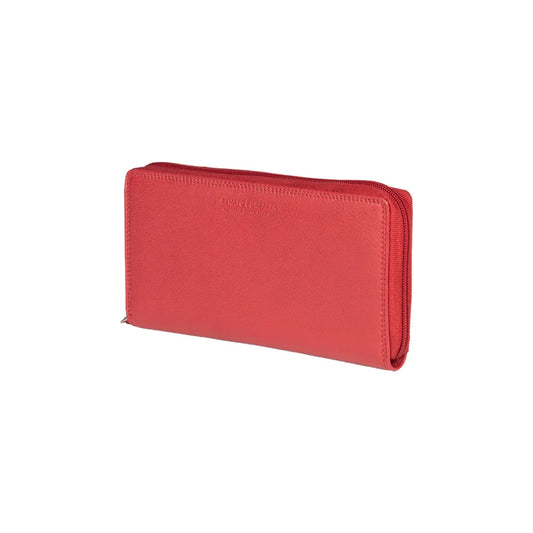 RB12080V | Women's Wallet in Genuine Full Grain Leather, with Light Grain. Red Color. RFID Protection. Dimensions: 20 x 10 x 2.5 cm. Packaging: Gift box bottom/lid - STREET STYLE