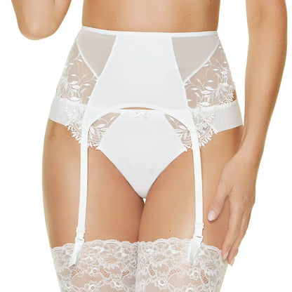 Bridal Sheer Mesh Garter Belt Gorteks Rome - STREET STYLE