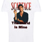 Scarface con Sigaro The Legend Soggetto Attore Cinema Film 18-25 T-shirt Urban Slub Men Uomo 100% Cotone Fiammato JK - STREET STYLE