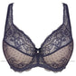 Semi Sheer Half Padded Bra Gorteks Scarlet Navy Blue - STREET STYLE