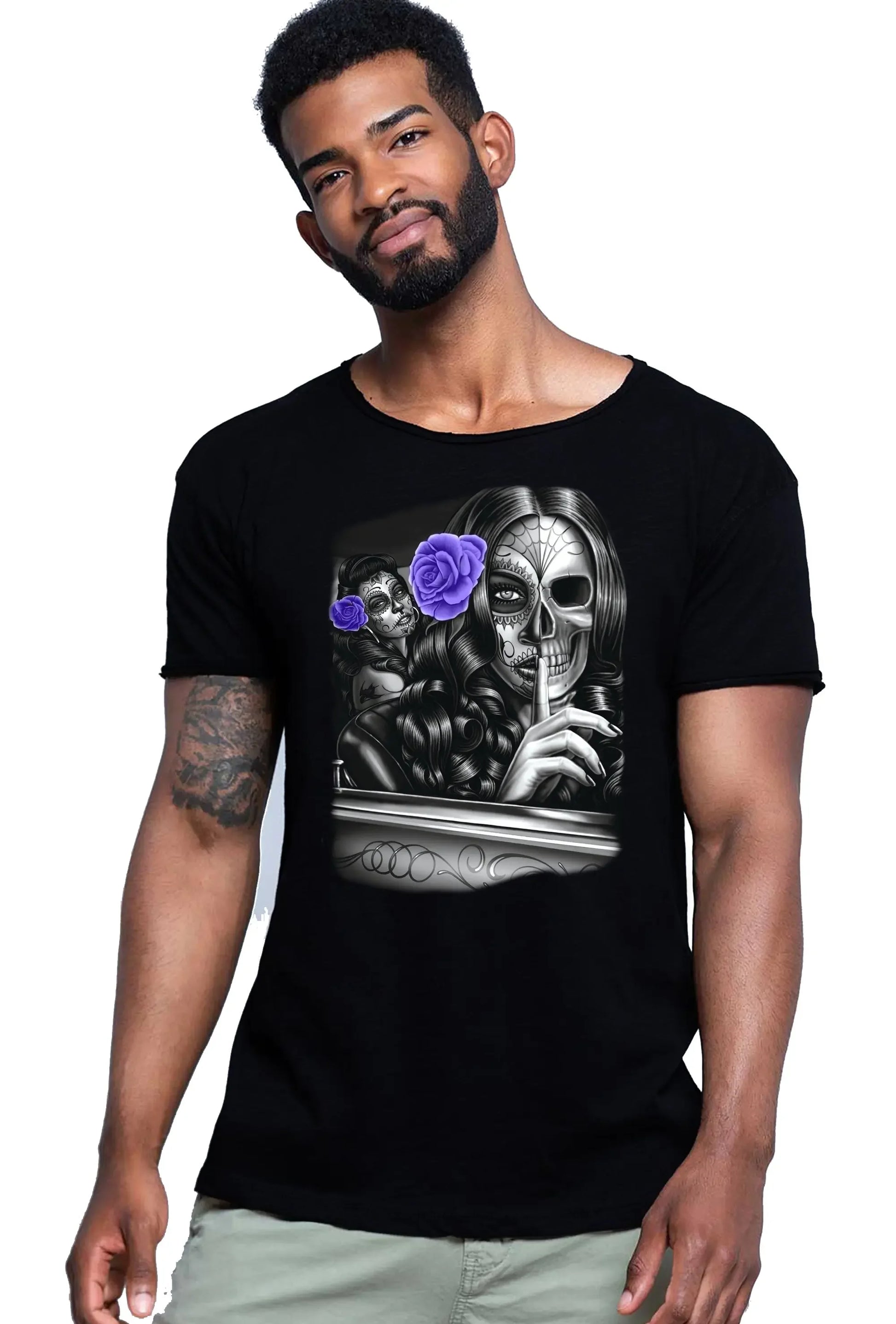 Secrets Gonzales Tattoo Skull - T-shirt Uomo Urban - STREET STYLE