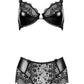 Semi-Sheer Bra & Lace Shorts Set Beauty Night Charm - STREET STYLE