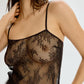 Sheer Eyelash Lace Slip Blush Serene Black - STREET STYLE