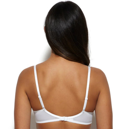 Sheer Plunge Bra Gossard Superboost Lace White - STREET STYLE
