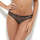 Gossard Glossies Leopard Print Sheer Thong Panty - STREET STYLE