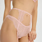 Sheer Eyelash Lace Garter Belt Blush Iris - STREET STYLE