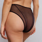 Sheer High-Waist Brief Panty Astrid Black | Blush Lingerie - STREET STYLE