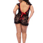 Sheer Lace Babydoll Mapale Midnights Captive - STREET STYLE
