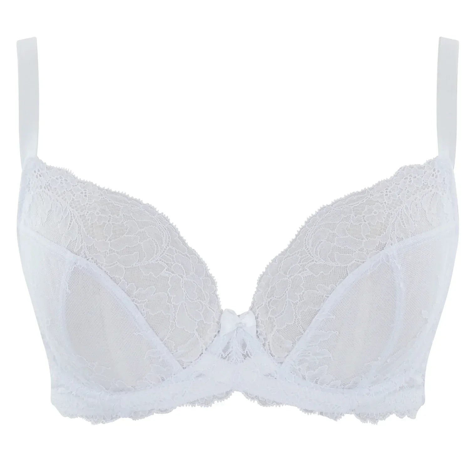 Panache Ana Plunge Sheer Lace Bra - STREET STYLE
