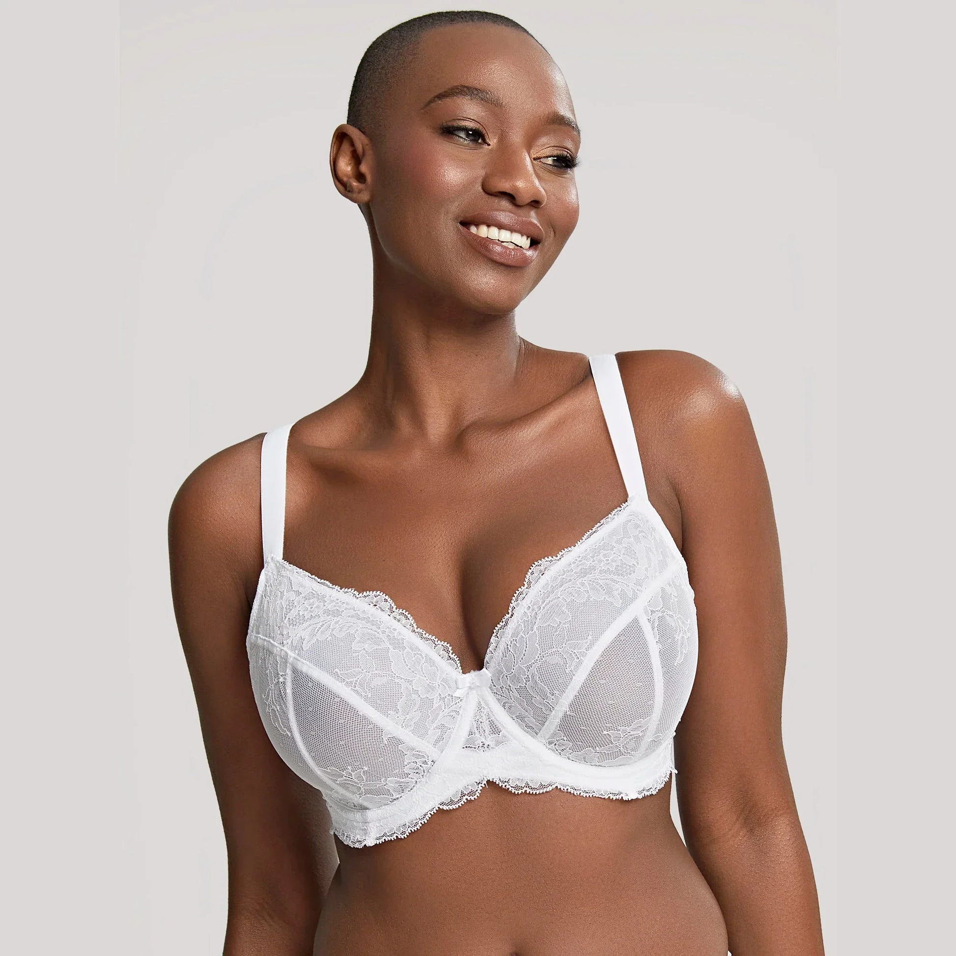 Panache Ana Plunge Sheer Lace Bra - STREET STYLE