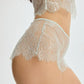 Sheer Eyelash Lace Short Blush Serene Mint - STREET STYLE