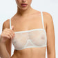 Sheer Lace Strapless Bra Blush Cascade White - STREET STYLE
