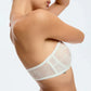 Sheer Lace Strapless Bra Blush Cascade White - STREET STYLE