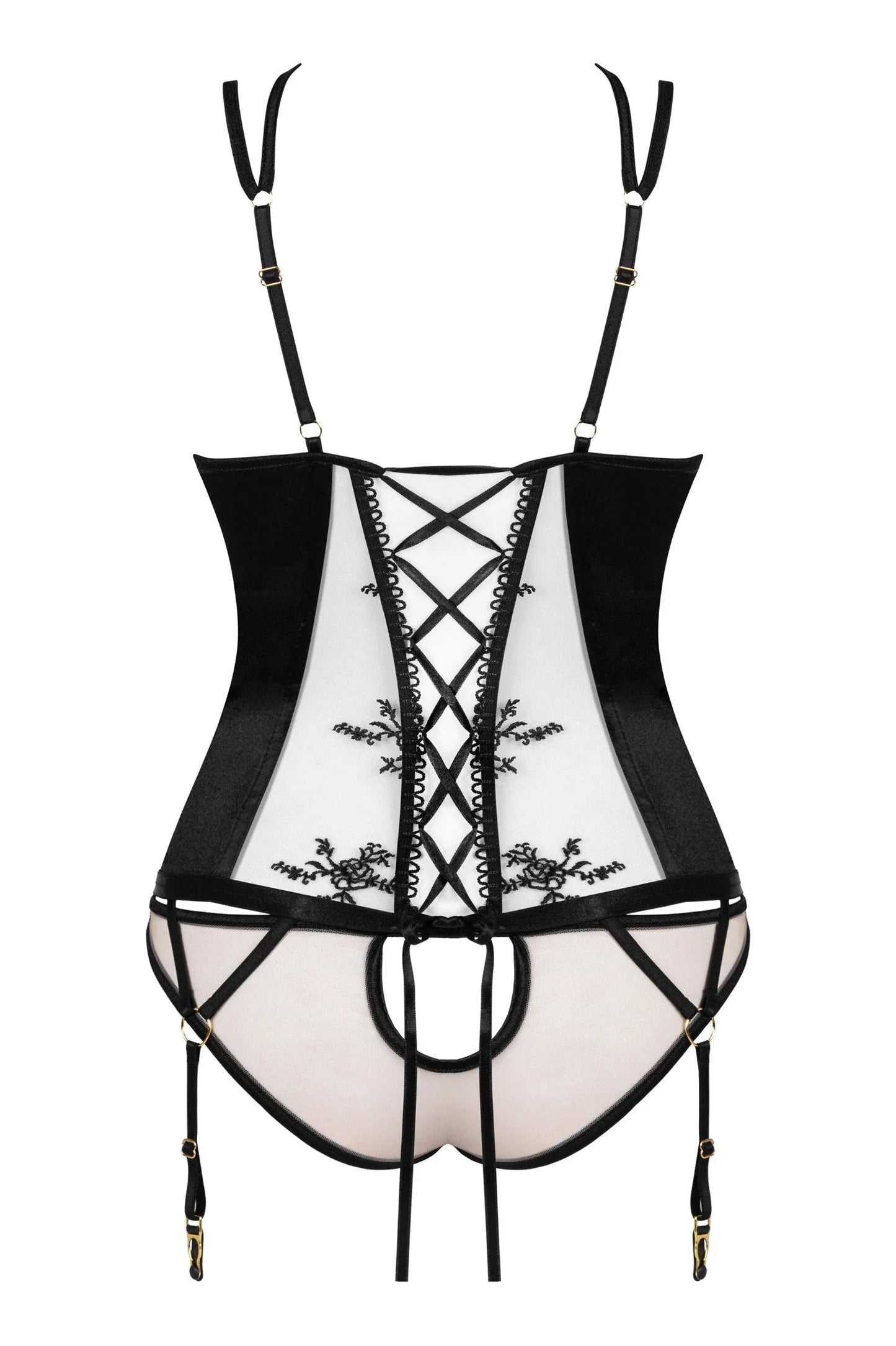 Sheer Mesh Corset Beauty Night Gianna - STREET STYLE