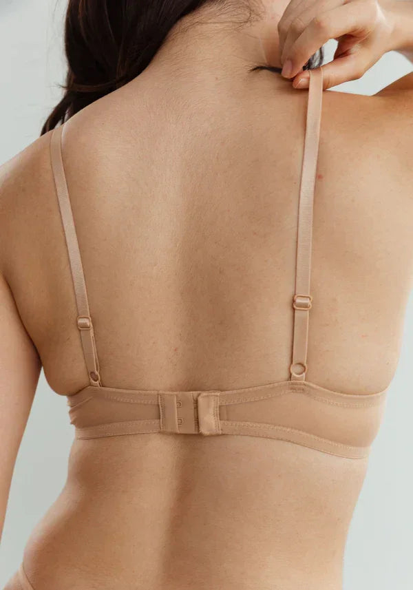 Sheer Molded Bra Blush The Mesh Bare - STREET STYLE