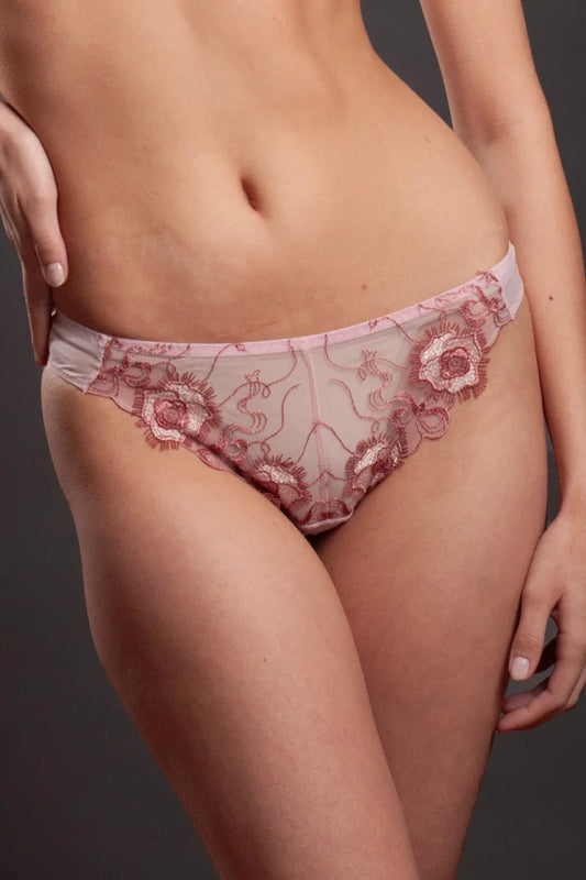 Sheer Thong Lavinia Spicy Rose - STREET STYLE