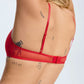 Sheer Wireless Bralette Blush The Mesh Red - STREET STYLE