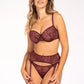 Sheer Mesh Lace Balconette Bra Caro - STREET STYLE
