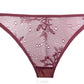 Sheer Mesh Lace Thong Panty Caro - STREET STYLE