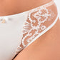 Sheer Mesh Tulle Embroidered Tanga Panty Perla Ivory - STREET STYLE